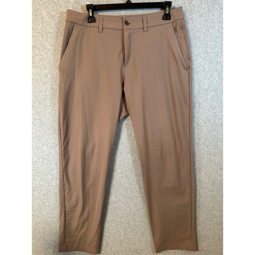 Lululemon Commission Slim Fit Pant Mens 31 Tan Technical Chino LM5AR2S.02
